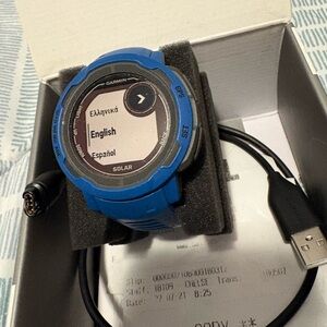 Garmin instinct 2 Blue Solar-Powered Smartwatch